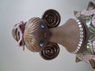 GUNNAR NYMAN. Figurin/skål. Monogramsignerad, Vejbystrand keramik.