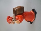 Stor tomte Terracotta. Tyskland, saknar något i handen.