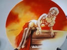 Samlartallrikar. 19st, "Marylin Monroe", Delphi, Bradex, 1990-talet.