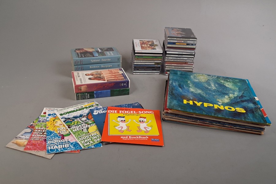 LP Skivor, singlar. CD Skivor, Video.
