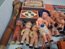 Diverse. Bl.a mindre bilar, Tintin, dockor m.m.