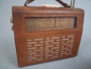 Äldre radio AGA & liten TV Transtec, 5 tum.