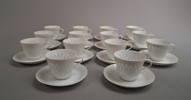 FRIEDL HOLZER KJELLBERG. Kaffeservis, "Risporslin", 32 delar, Arabia, 1900-talet.