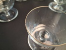 12 Coupeglas. Kosta, dekor av blommor.