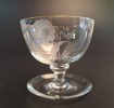 12 Coupeglas. Kosta, dekor av blommor.