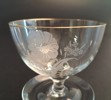 12 Coupeglas. Kosta, dekor av blommor.