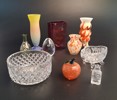 Diverse glas. Bl.a Florence Empoli, Pluttaglas Pukeberg m.m.