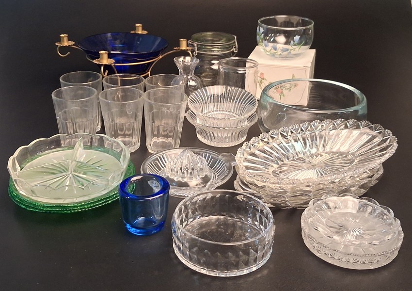 Diverse glas. Bl.a Orrefors, Boda m.m.
