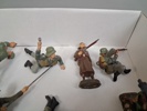 23 Soldater, figurer. Bl.a Elastolin & Britains m.m.