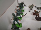 23 Soldater, figurer. Bl.a Elastolin & Britains m.m.