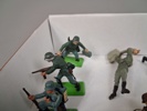 23 Soldater, figurer. Bl.a Elastolin & Britains m.m.