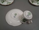 12 Moccakoppar & fat. Lily of the Valley. Liljekonvalj. Hammersley & co, fine bone China. England.