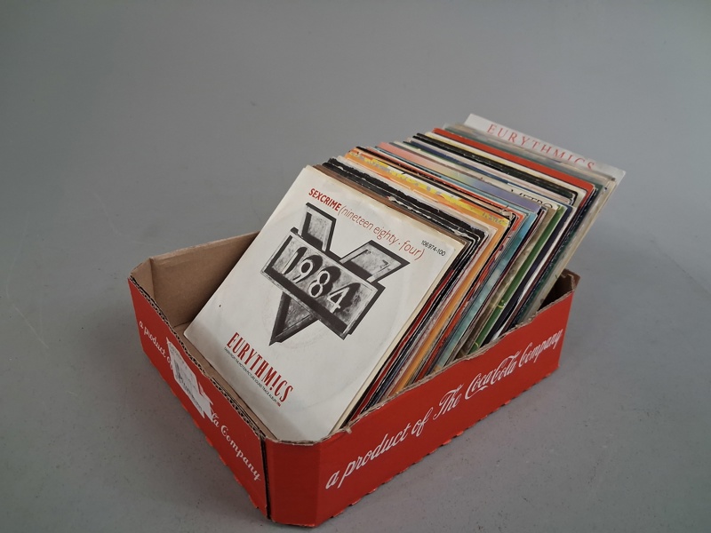 Diverse vinylskivor. EP/Singlar.