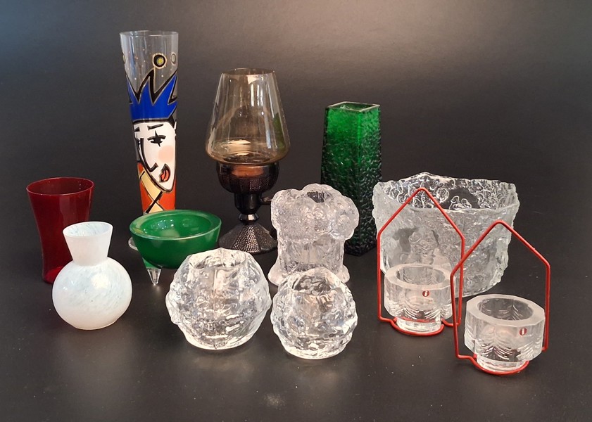 Diverse glas. Bl.a Iittala, Orrefors m.m.