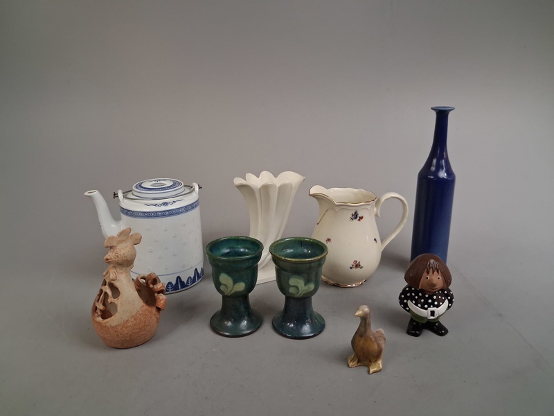 Diverse keramik & porslin. Bl.a Nittsjö, Gefle m.fl.