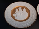 4 Tallrikar. Franklin Porcelain.