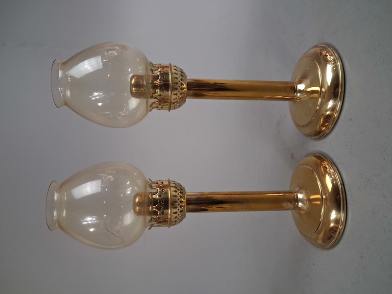 2 Ljusstakar. Karlskrona lampfabrik.