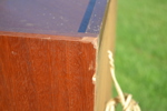 Barskåp (hörnskåp). Teak, 1950/60-talet.