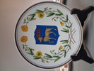 Samlartallrikar. Landskap. Upsala Ekeby. RMR. 14 Stycken.