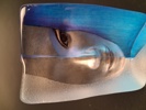MATS JONASSON. Glas-skulptur, Målerås, signerad.