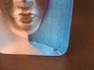 MATS JONASSON. Glas-skulptur, Målerås, signerad.