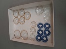 Diverse Ljusmanschetter, Glas.