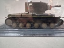Modell av Sovjetisk stridsvagn KB-2 från 1941, DeAgostini`s "Legends of armored Vehicles", Skala 1:43, metall & plast.