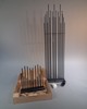 2 El ljusstakar. Bordsstake av Yvonne Jansson Åhman "Hjärtat" Lampgustaf & Golvstake Ventura design.