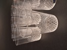 VICKE LINDSTRAND. 12 Vinglas & 11 Selterglas, "Diamant", Kosta.