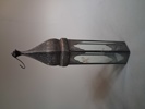 3 Ljuslyktor. Metall & glas.