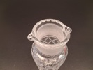 Shaker. Glas, slipad dekor, 1900-talet.