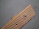 Ljusstake, adventsljusstake, trä. Runa Konsthantverk Hålegården. Billinge.