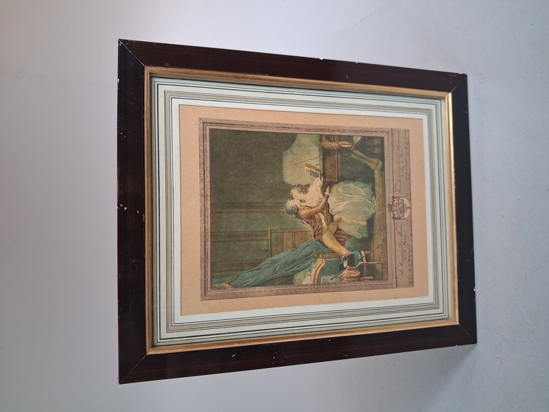 Tryck, Efter, Louis-L`eopold Boilly. (1761-1845), "Le Pr`elude de Nina".