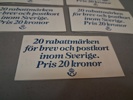 100 Postfriska rabattfrimärken. Nominalvärde 4400kr.