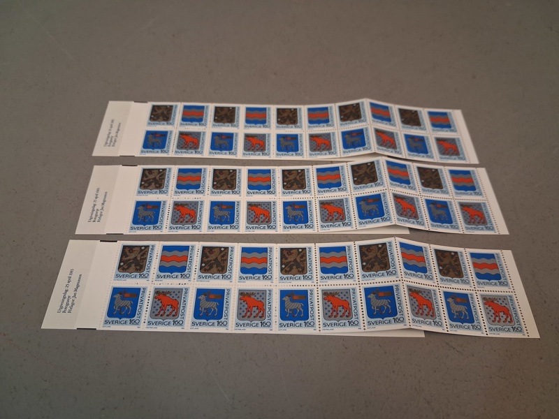 60 Postfriska rabattfrimärken. Nominalvärde 2640kr.