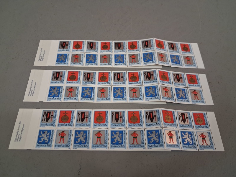 60 Postfriska rabattfrimärken. Nominalvärde 2640kr.