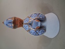 10 Delar för krubba. Bemålad terracotta.