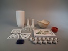 Diverse porslin, glas & keramik. Samtida.