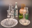 Diverse glas. Bl.a Orrefors kanna, lampkupor m.m.