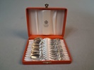 12 Moccaskedar. Silver, "Blåklocka", TH Marthinsen, Norge, 91,5gram.