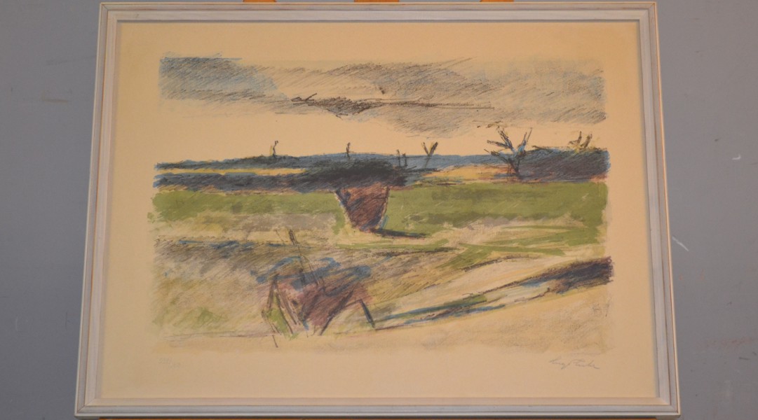 HUGO ZUHR. Litografi, signerad & numrerad 222/360.