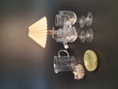 Diverse glas. Bl.a Hemmabyggd lampa.