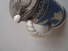 Kanna med tennlock, "Paxton Shape", Staffordshire, 1800-talets slut.