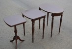 Satsbord. 3 Delar, Mahogny, 1900-talets mitt.