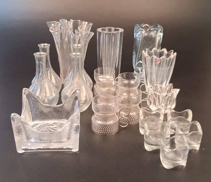 Diverse glas. Bl.a Orrefors, Iittala m.m.