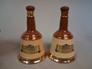 Diverse. Bl.a Nysilver, 2 flaskor i porslin Bell's m.m.
