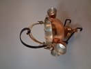 Diverse. Bl.a Nysilver, 2 flaskor i porslin Bell's m.m.