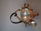 Diverse. Bl.a Nysilver, 2 flaskor i porslin Bell's m.m.