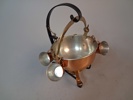 Diverse. Bl.a Nysilver, 2 flaskor i porslin Bell's m.m.