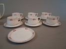 Rosenthal, "Donatello", 6 kaffekoppar, 7 kaffefat, kaffekanna, sockerskål & gräddkanna.